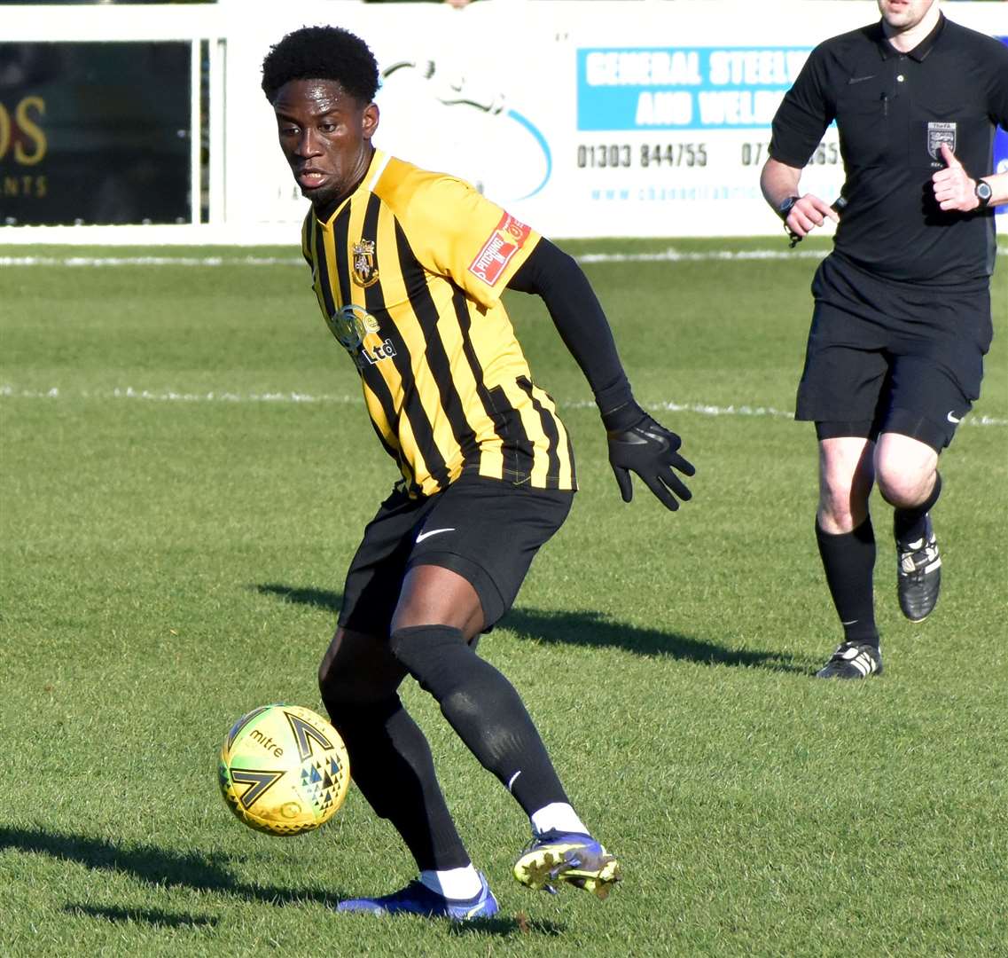 Luke Wanadio has signed for Dover after spending the second-half of the 2021/22 season at Folkestone. Picture: Randolph File