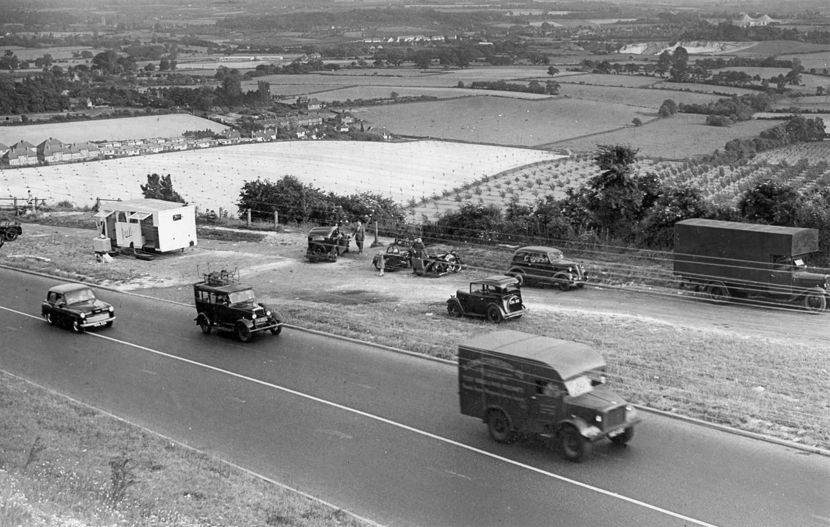 A different time: Traffic on the A20 in the 1950s