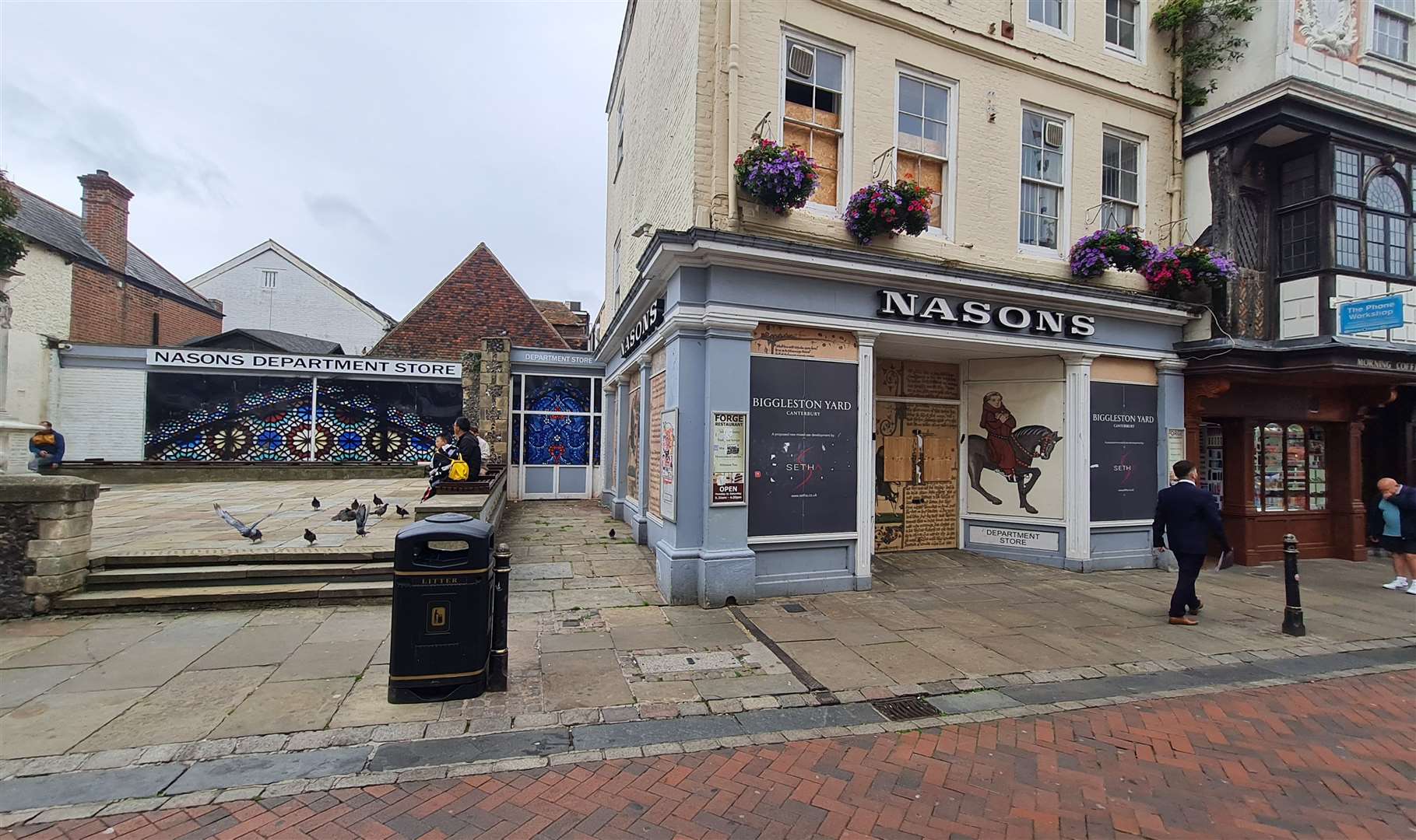 The former Nasons store in Canterbury has stood empty and abandoned for almost five years