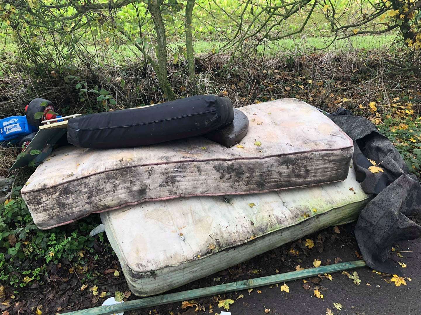 Fly-tipped waste in Lenacre Street