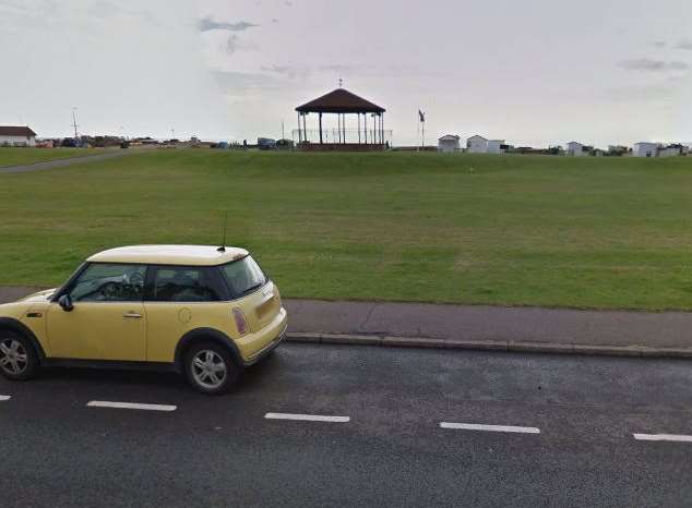 The attack happened in The Strand, Deal. Picture: Google.