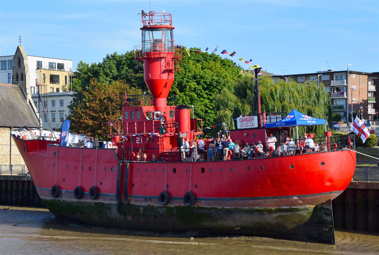 Gravesend RNLI celebrated its 20th anniversary on the LV21 Lightship. Picture: Fraser Gray