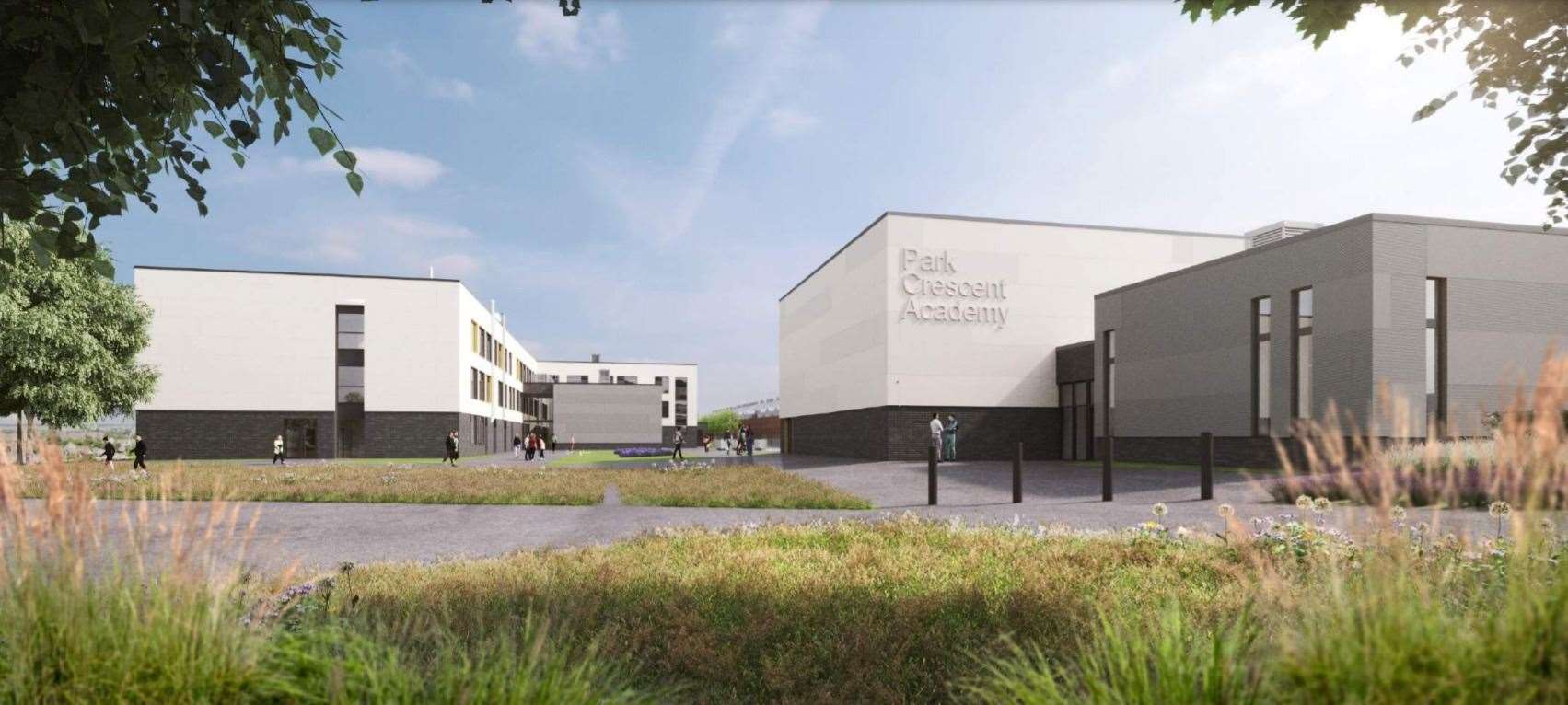 CGI of Park Crescent Academy at former Royal School for Deaf Children site in Margate. Picture: Bond Bryan