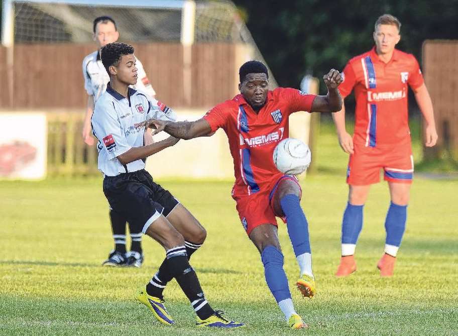 Antonio German in action for Gillingham Picture: Chris Davey
