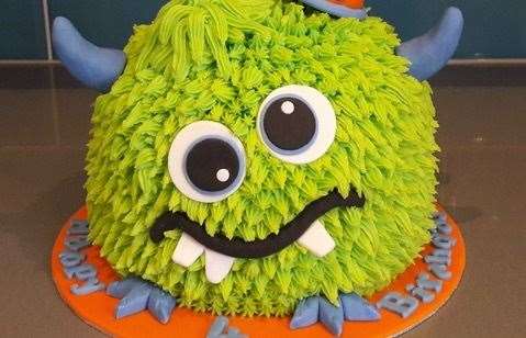 Green monster cake