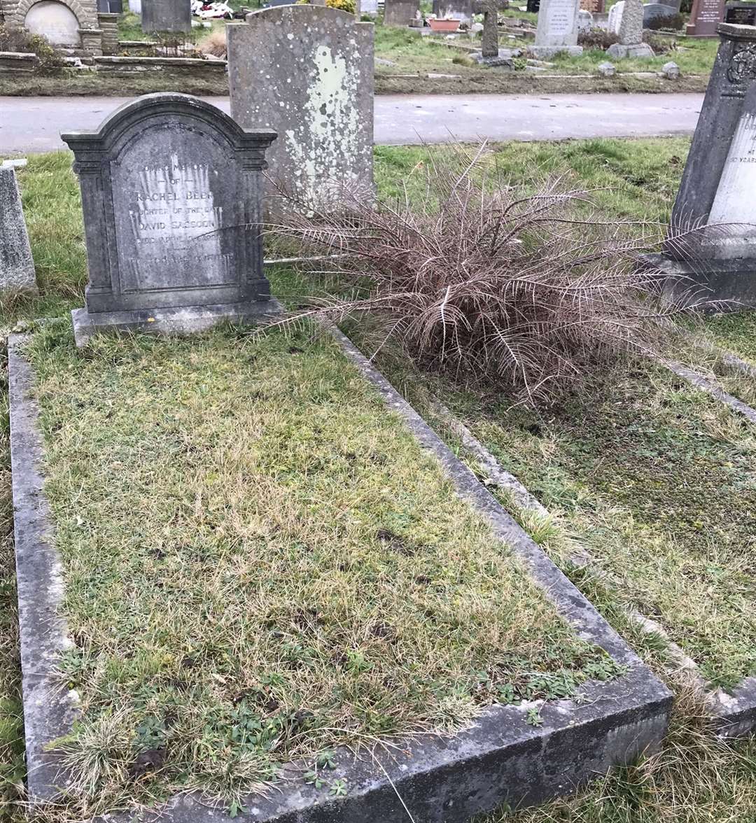 Rachel Beer's grave, in Tunbridge Wells, before it was restored and add a plaque was added Picture: Ann Treneman