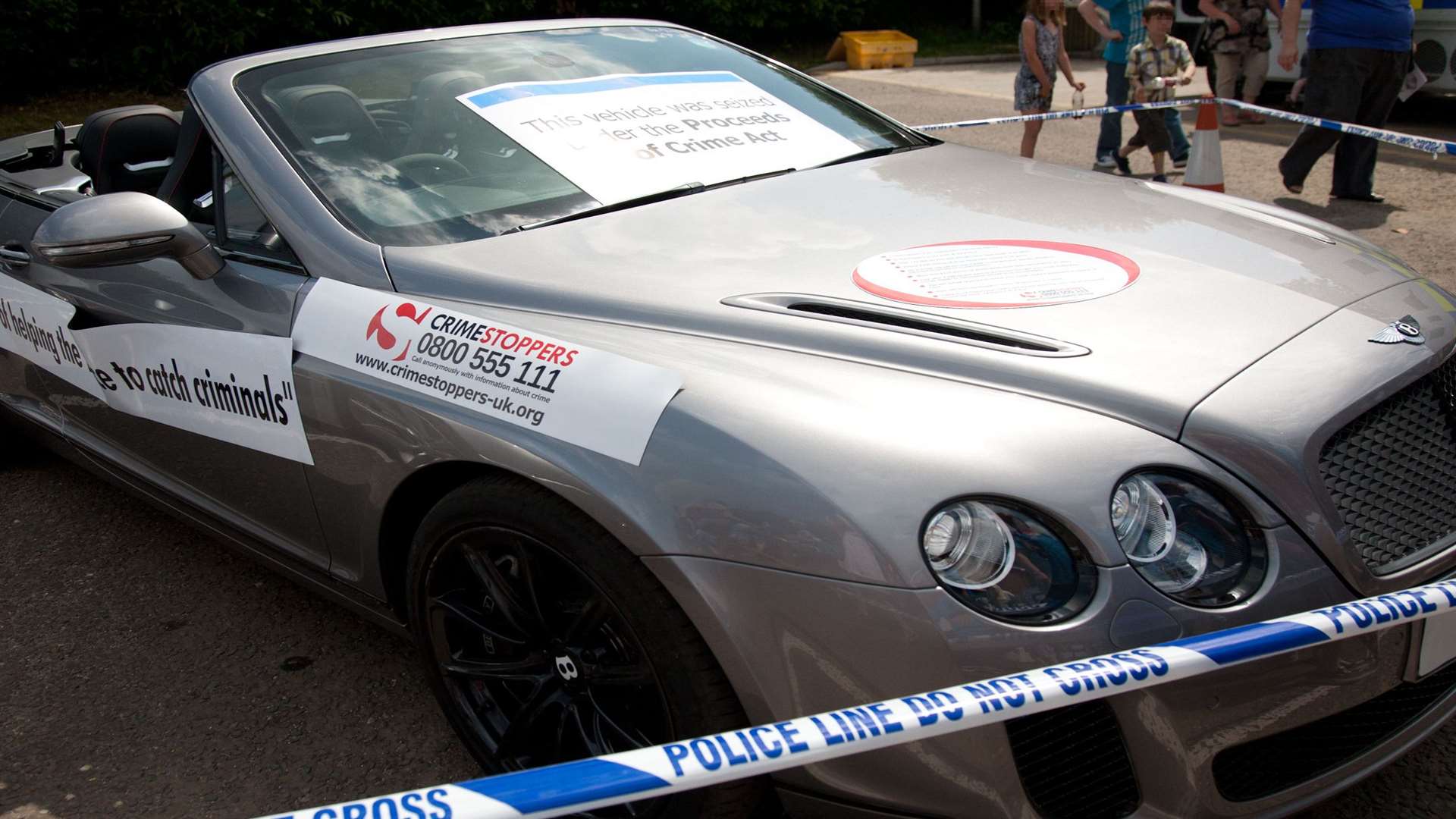 A Bentley owned by fraudster Dawn Simon seized under the Proceeds of Crime Act