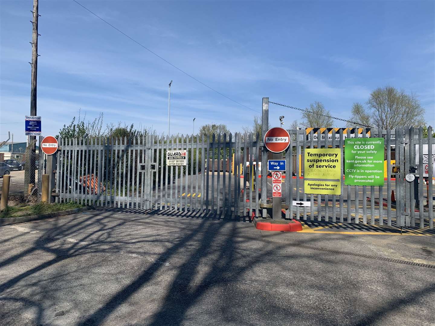 Deal Household Waste Recycling Centre remains closed due to the coronavirus pandemic