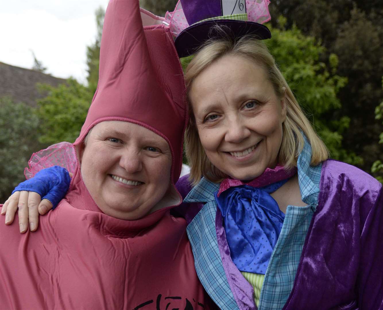 Kent Parkrun ambassador Donna Carr, right, with Keeley Frazer-Wise at a fancy dress week for the Maidstone Parkrun. Picture: Chris Davey
