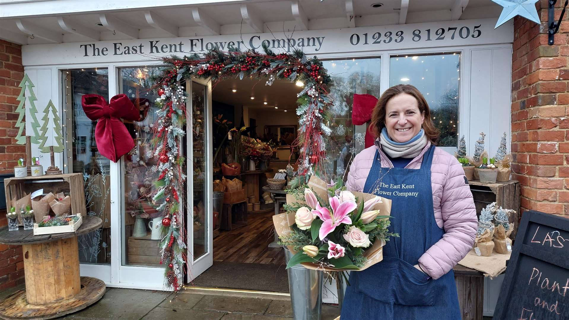Louise Courtenay, owner of East Kent Flower Company in Wye