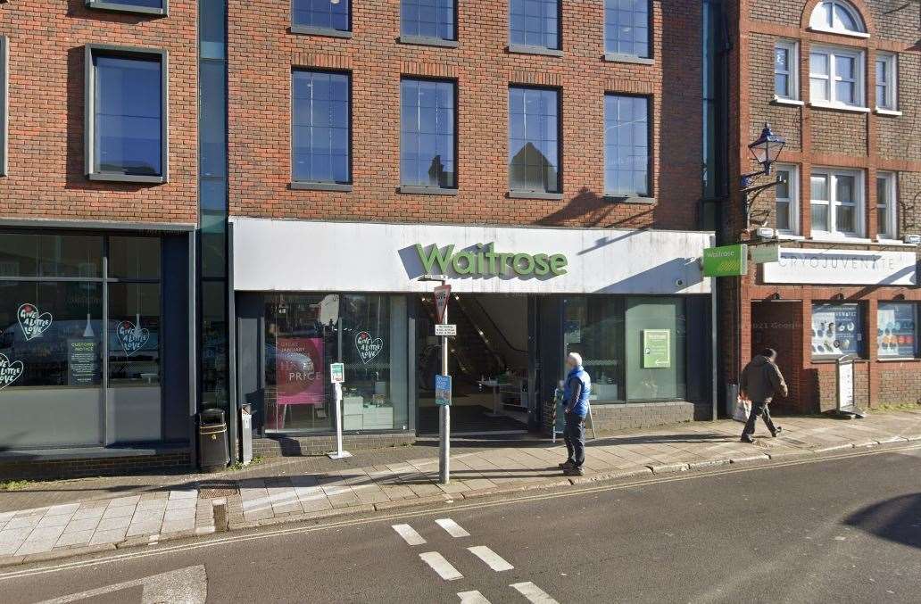 A man entered Waitrose on Sevenoaks High Street and stole alcohol, electronic toothbrushes and food products valued at more than £1,500. Picture: Google Maps