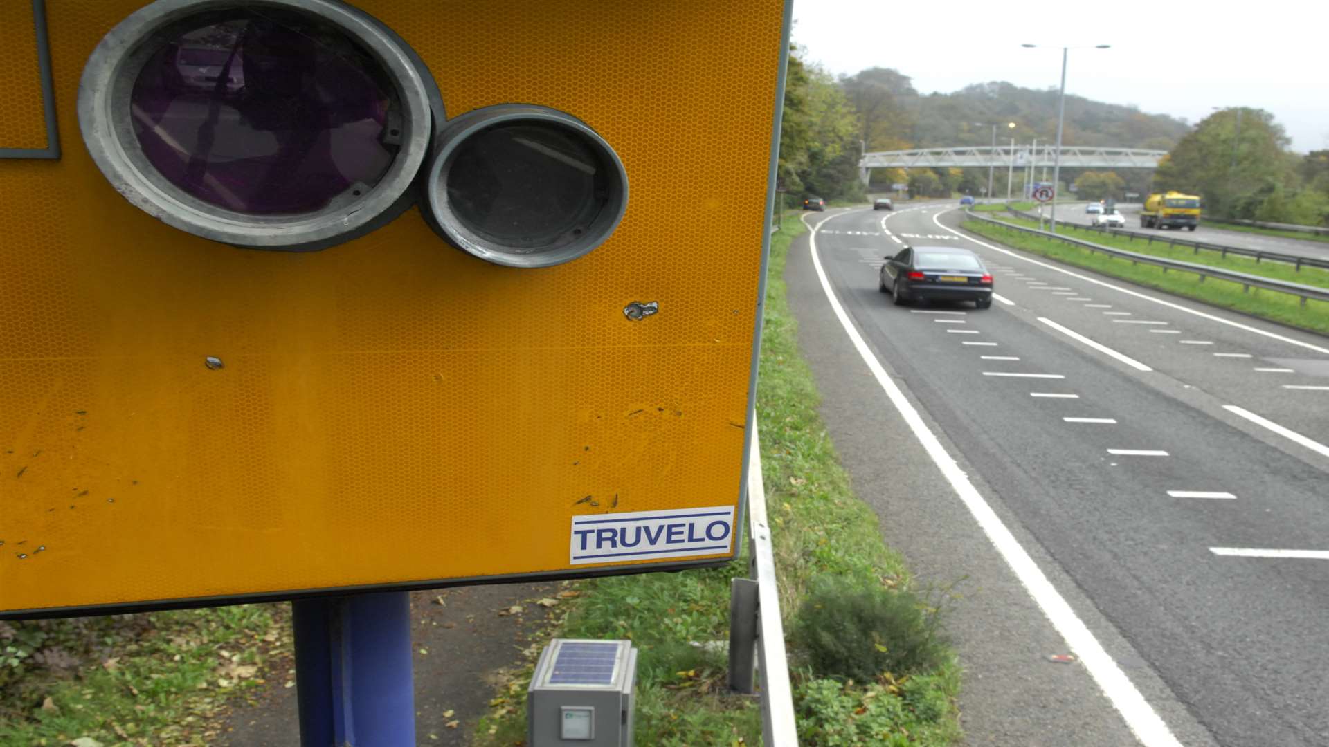 Speed camera on the A249 Sittingbourne Road at Detling
