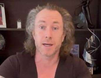 James Jordan as he announced he would shave his long hair off Picture: James Jordan Twitter