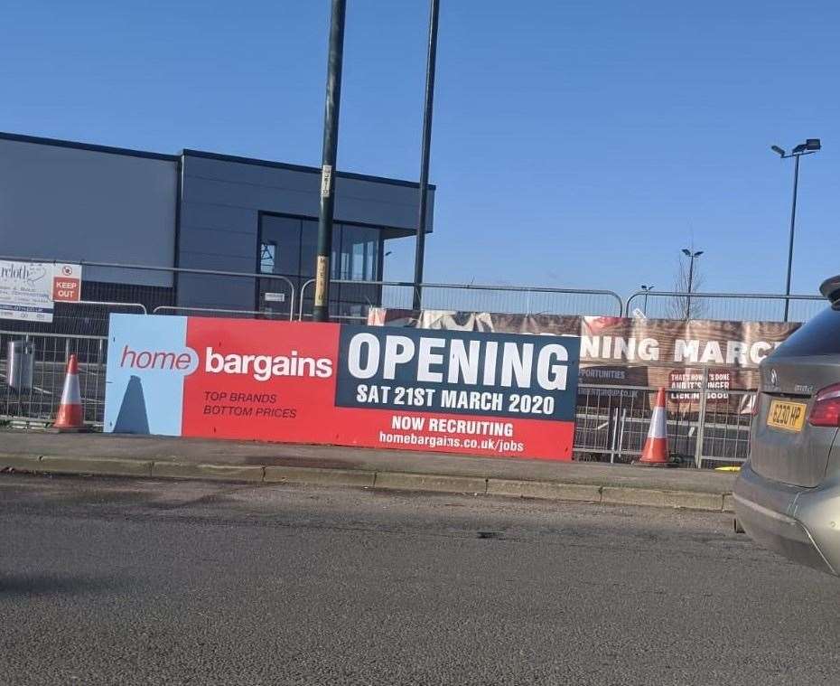 Home Bargains is set to open at Horsted Retail Park.