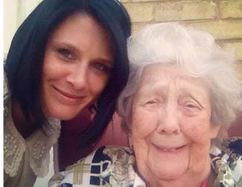 Tragic Lauren Patterson with her late grandmother