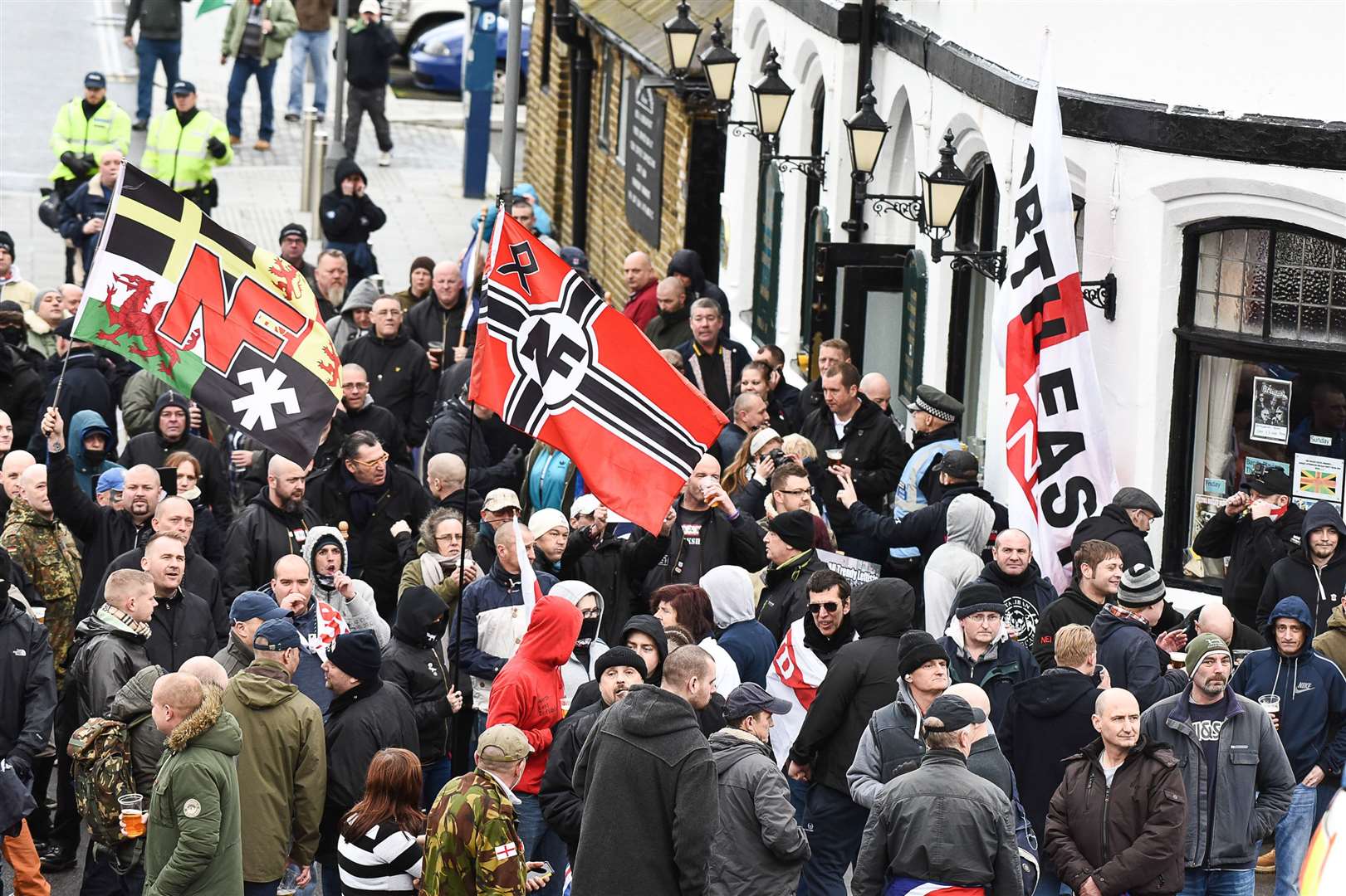The far right march in January 2016 led to rioting Picture: Alan Langley KMG