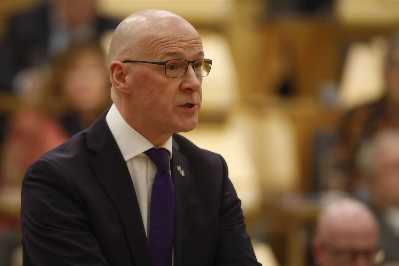 John Swinney has set out his opposition to minimum service levels (Andrew Cowan/Scottish Parliament/PA)