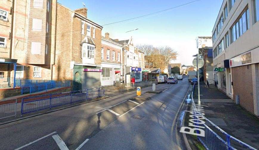 Broadway in Sheerness, Sheppey will be shut between Trinity Road and Meyrick Road.. Picture: Google