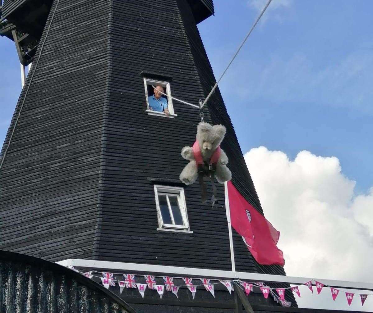 A teddy bear zip wire event is held at the Herne mill which is one of the proposed sites to be sold by KCCPicture: Friends of Herne Mill