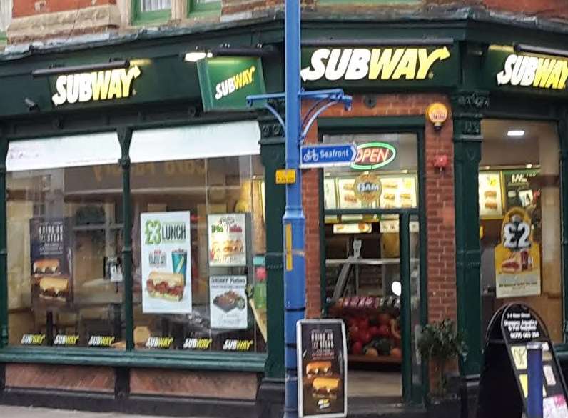 The Sheerness High Street branch of Subway