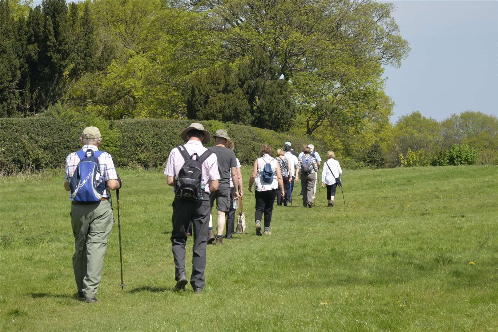 Swanley & North Downs Lions Club has raised much money over the years at events such as this Bluebell Walk in 2016 in aid of ellenor hospice