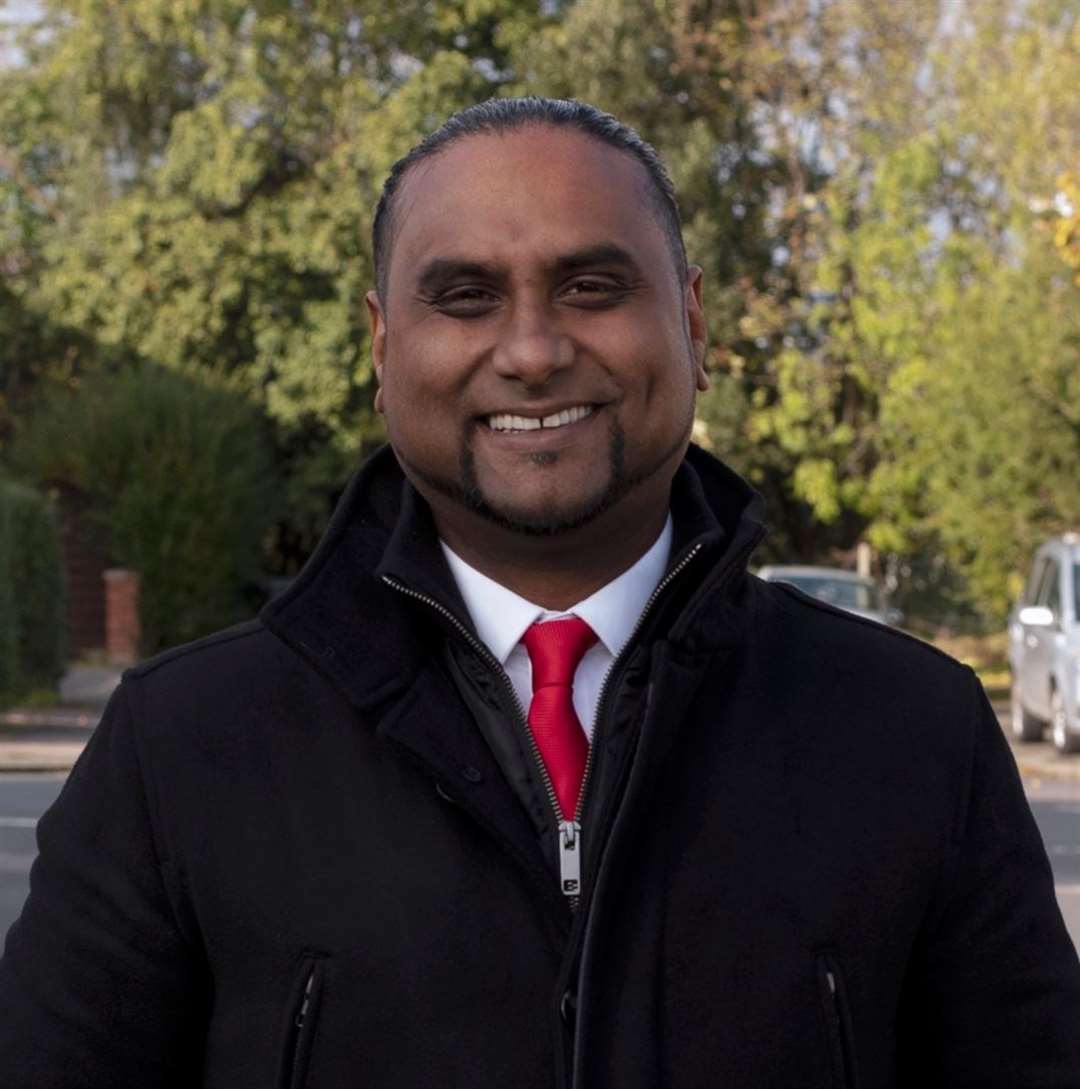 Dartford Labour leader Sacha Gosine was among those opposition councillors who voted against the budget.