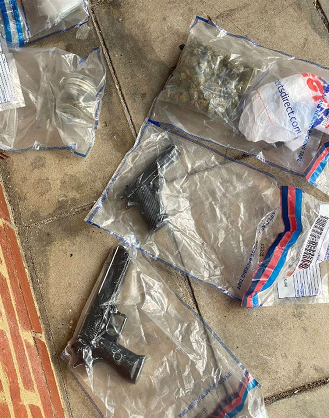 Drugs and guns found during Operation Pandilla (Met Police/PA)