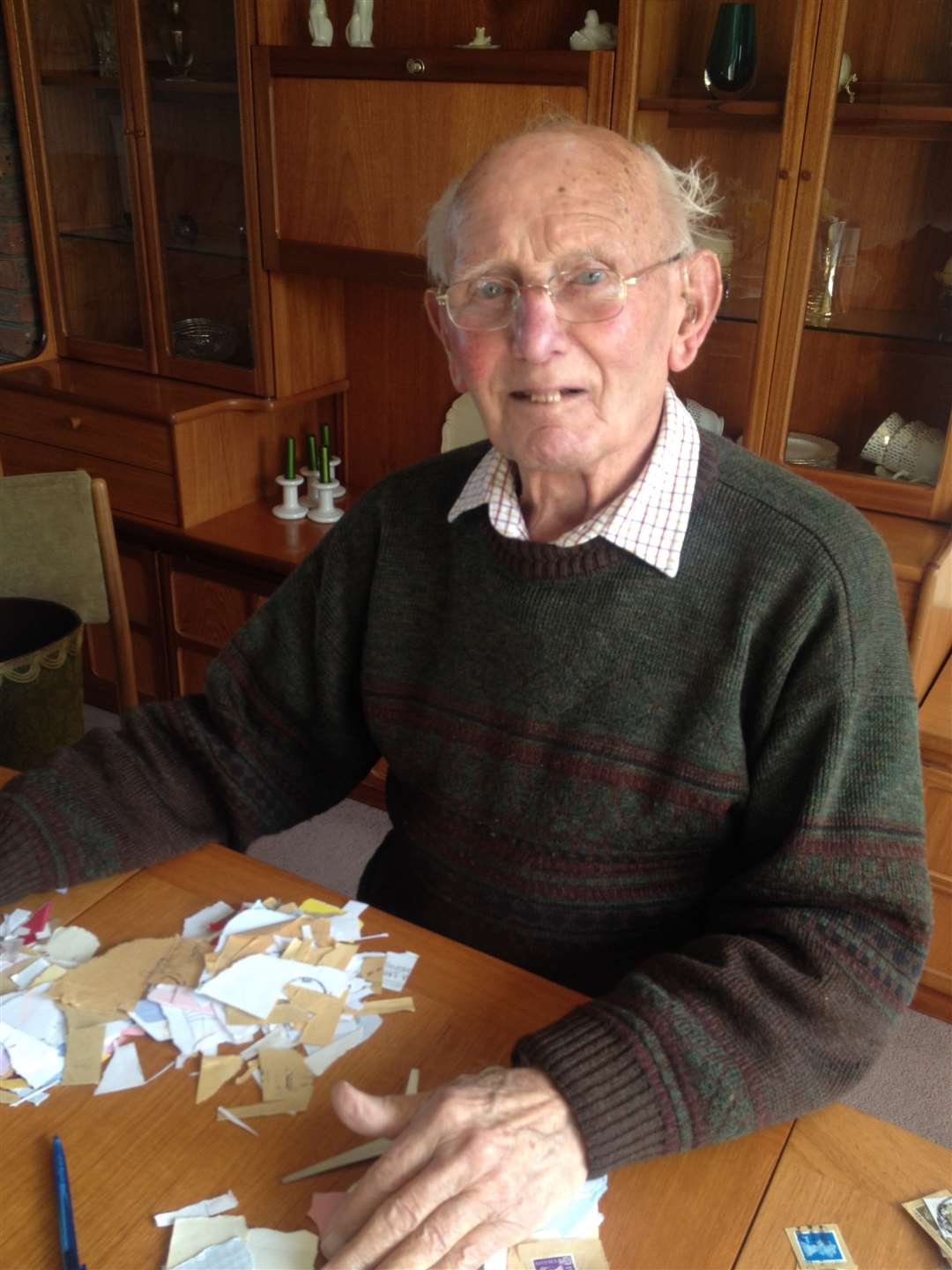 John Howard has been collecting stamps for charities for 30 years