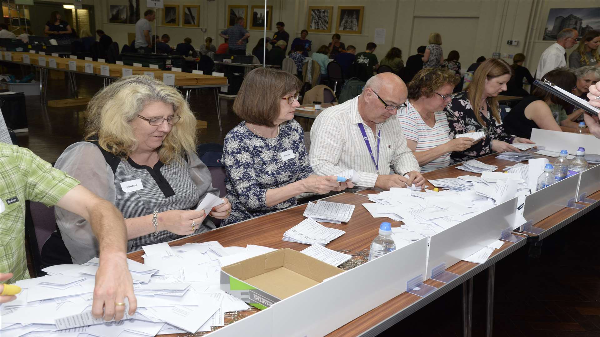 Counting begins at Canterbury. Picture: Chris Davey