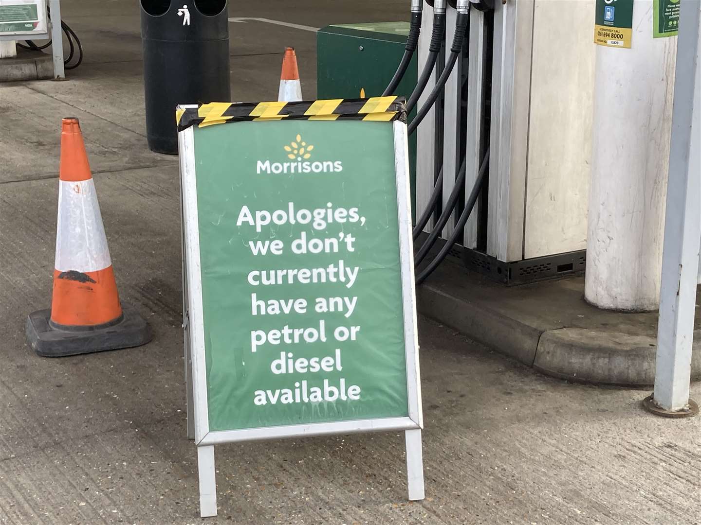 Closed: Morrisons petrol station at Neats Court, Queenborough