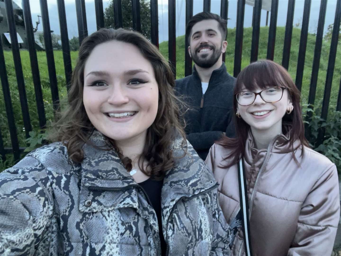 KentOnline reporters Megan Carr, Ben Austin and Cara Simmonds outside Fort Amherst. Picture: Megan Carr