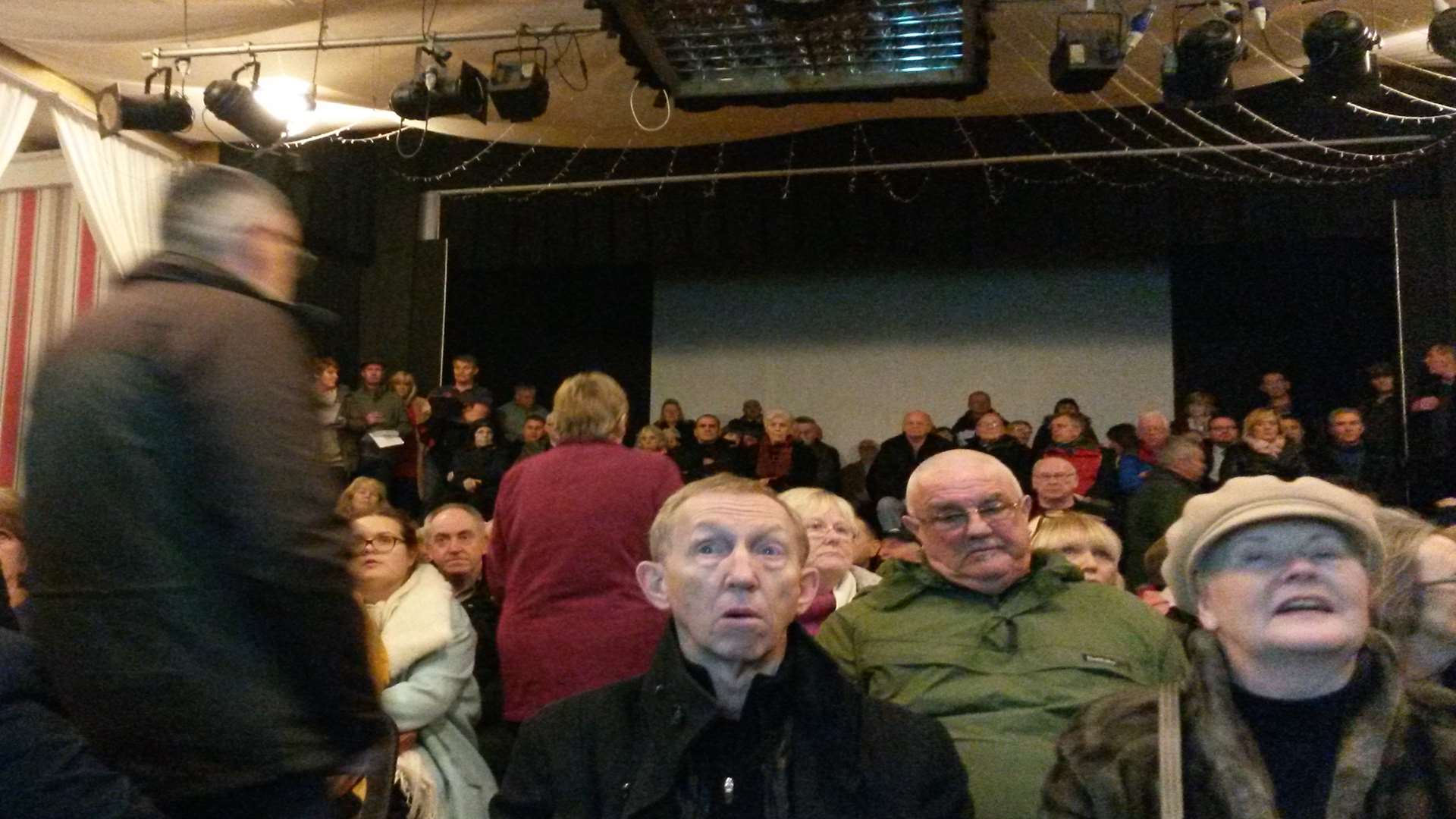 People packed the meeting