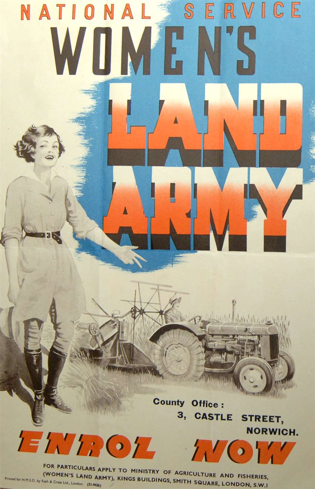 A recruitment poster for the Women's Land Army