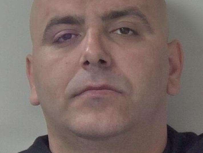 Dorjan Stafa was arrested at the Channel Tunnel terminal near Folkestone. Picture: Kent Police