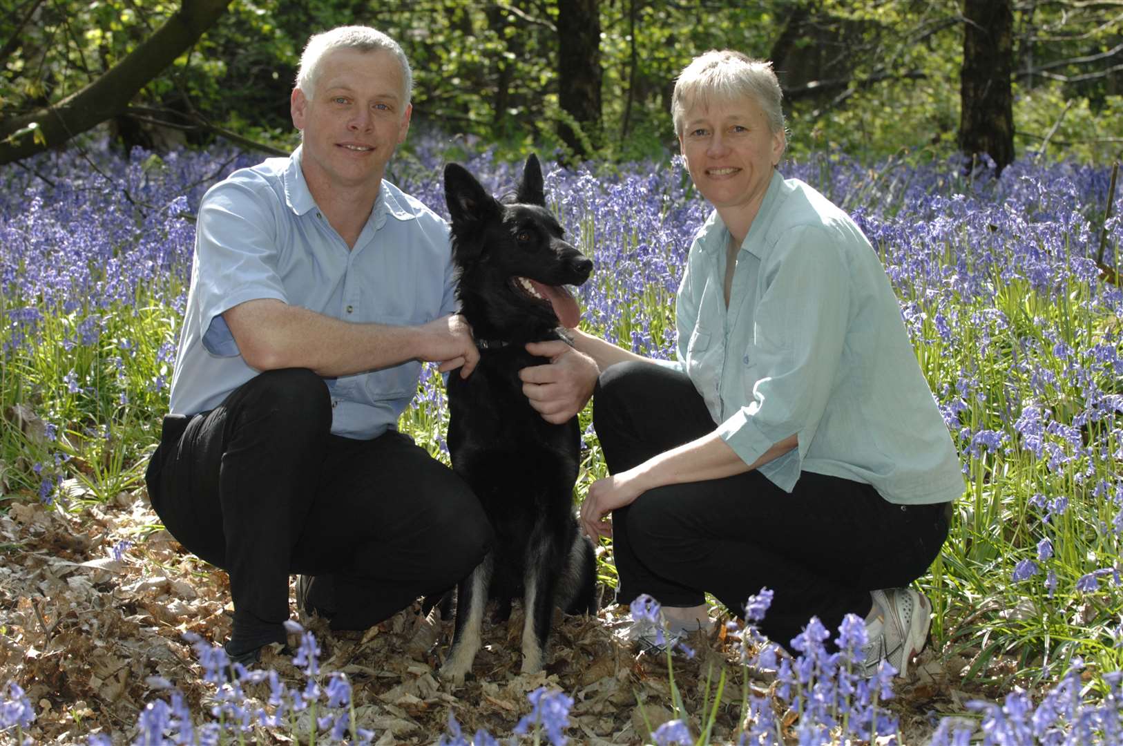 Cllr Tom and Janetta Sams with their dog Zeta at their Harrietsham home