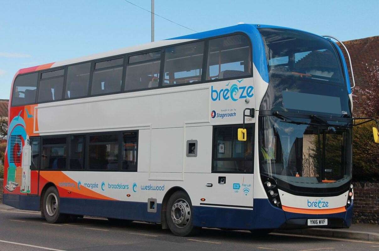 The 102 Stagecoach service will not run after a passenger had a poo on the bus. Stock picture