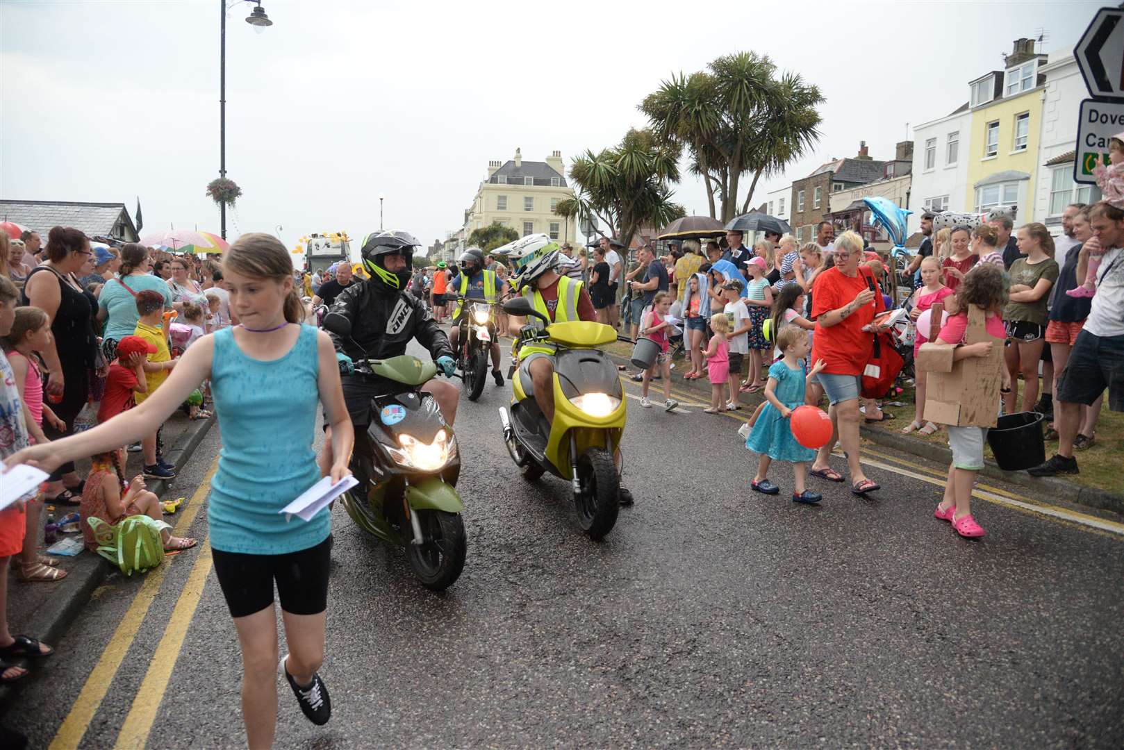 The procession attracted thousands to the seafront for Deal carnival