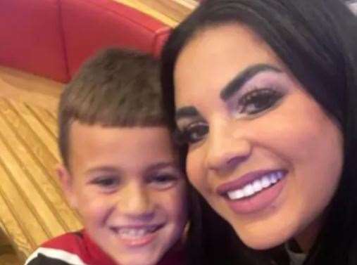 William Brown, pictured with mum Laura, died while retrieving his football. Picture: Brown family