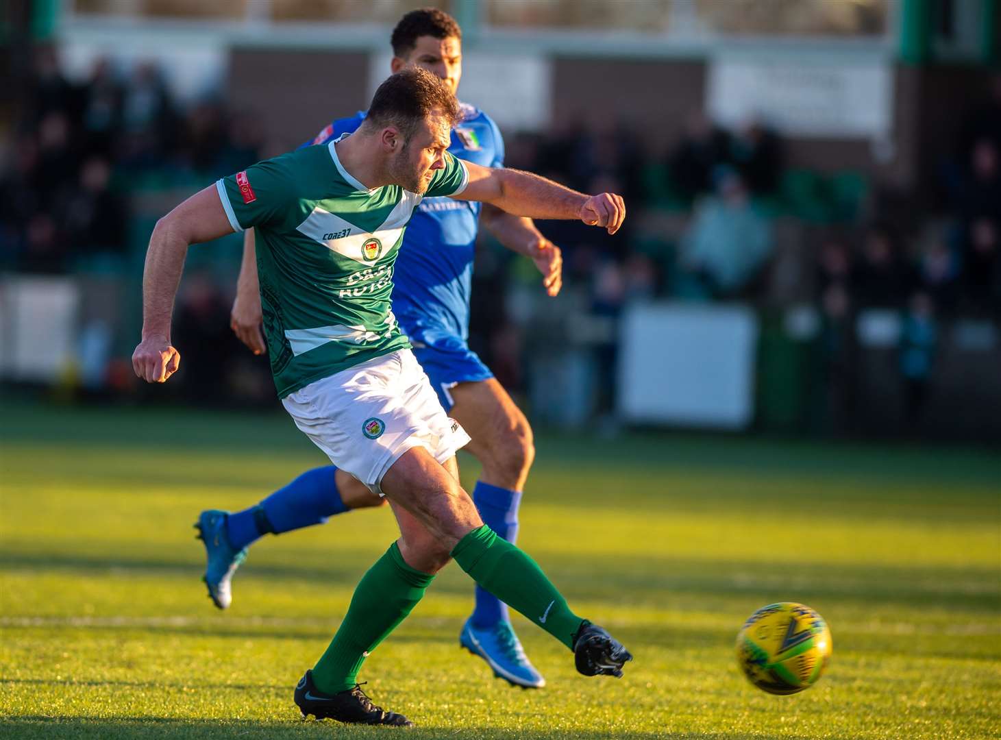 Gary Lockyer completes the scoring in Ashford's 3-1 win against Cray Valley Picture: Ian Scammell