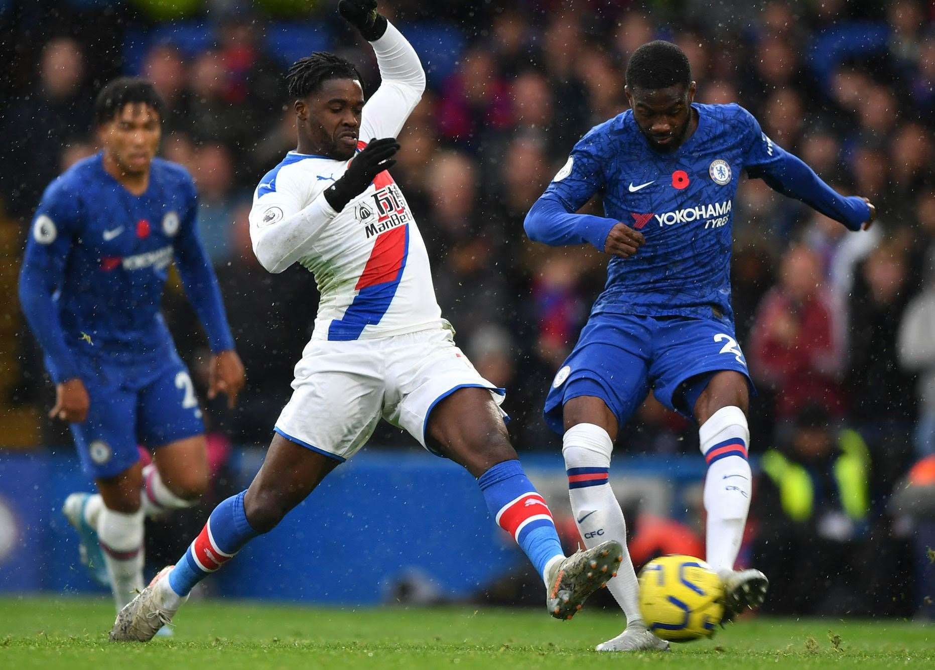 Fikayo Tomori in action for Chelsea against Crystal Palace. Picture: Keith Gillard