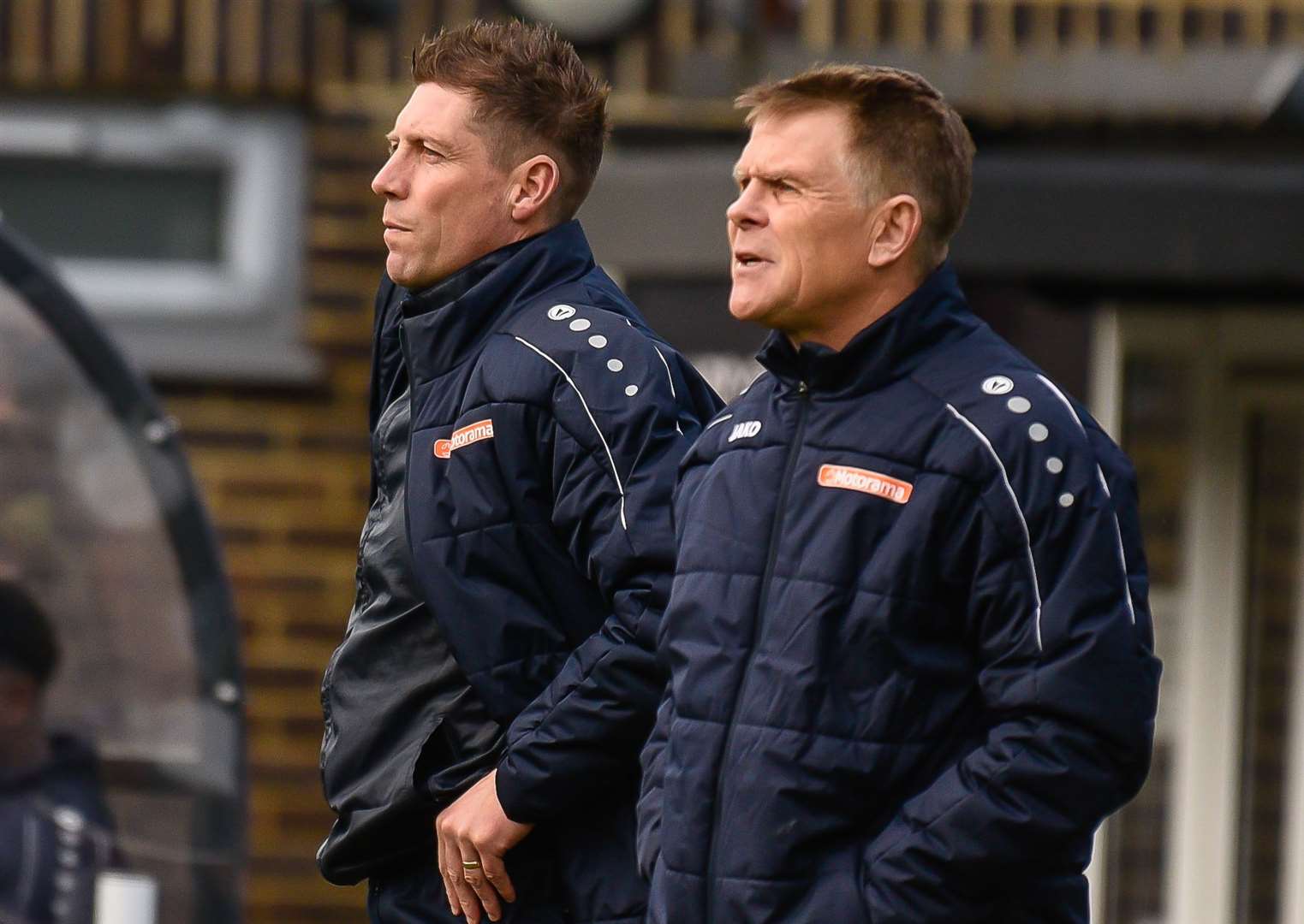 Nicky Southall and manager Andy Hessenthaler on the touchline. Picture: Alan Langley (43469834)