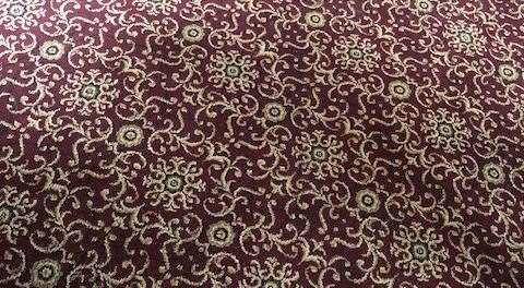 Looking a little like one of those optical illusions, don’t stare at the carpet for too long!