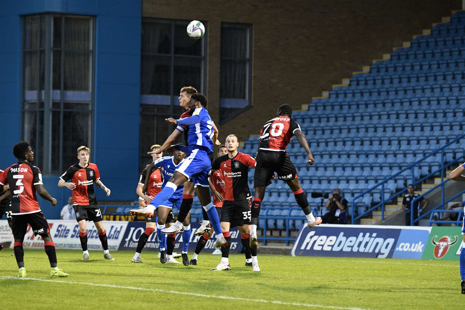 Gills attack the Coventry goal Picture: Barry Goodwin