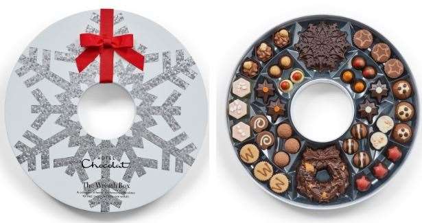 Who doesn't love an after dinner treat? The Wreath Box, £40, Hotel Chocolat