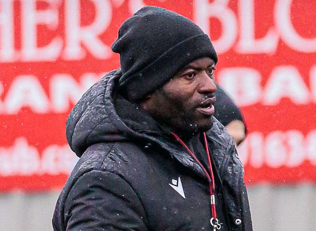 Maidstone United caretaker manager George Elokobi. Picture: Helen Cooper