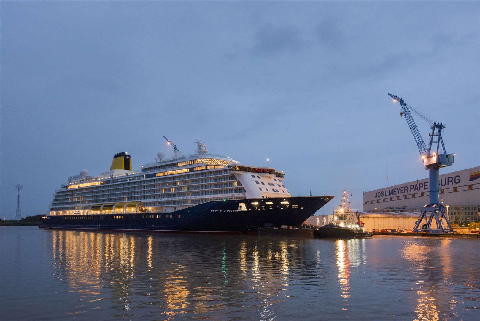 Fireworks will mark the first cruise for Spirit of Discovery .Picture: Saga