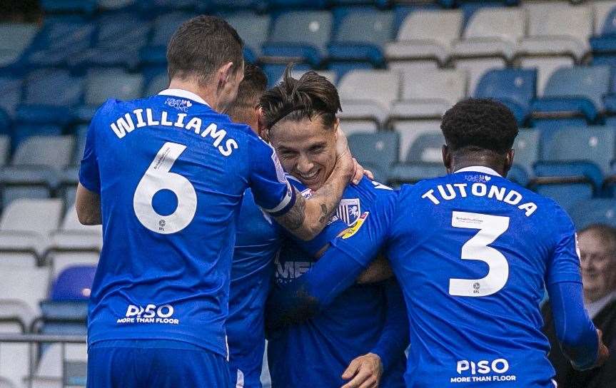 Newly signed Tom Nichols scored the opener for Gillingham on Saturday