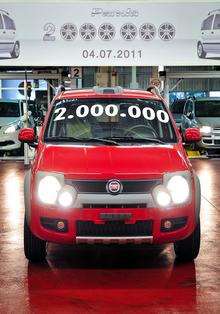 Two millionth Fiat Panda rolls of production line