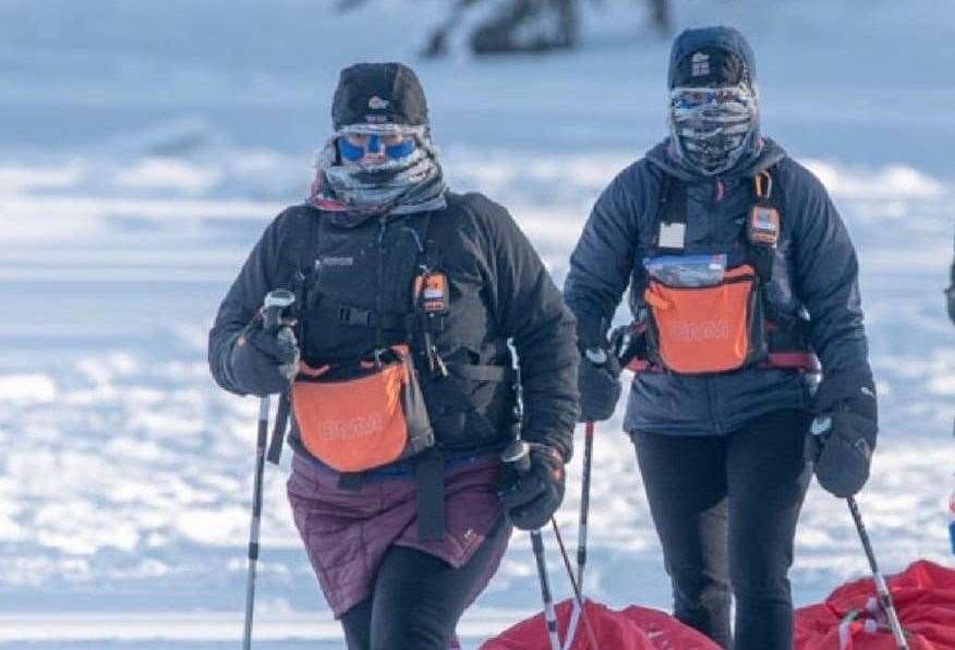 Michelle Smith during the Yukon Arctic Ultra. (8471946)