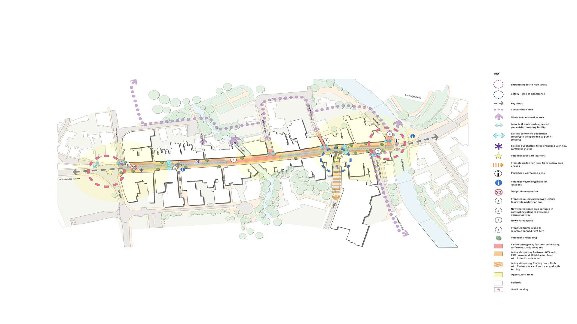 A masterplan of the proposed scheme